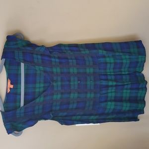ModCloth Sleeveless Plaid Babydoll Style Top Size XL